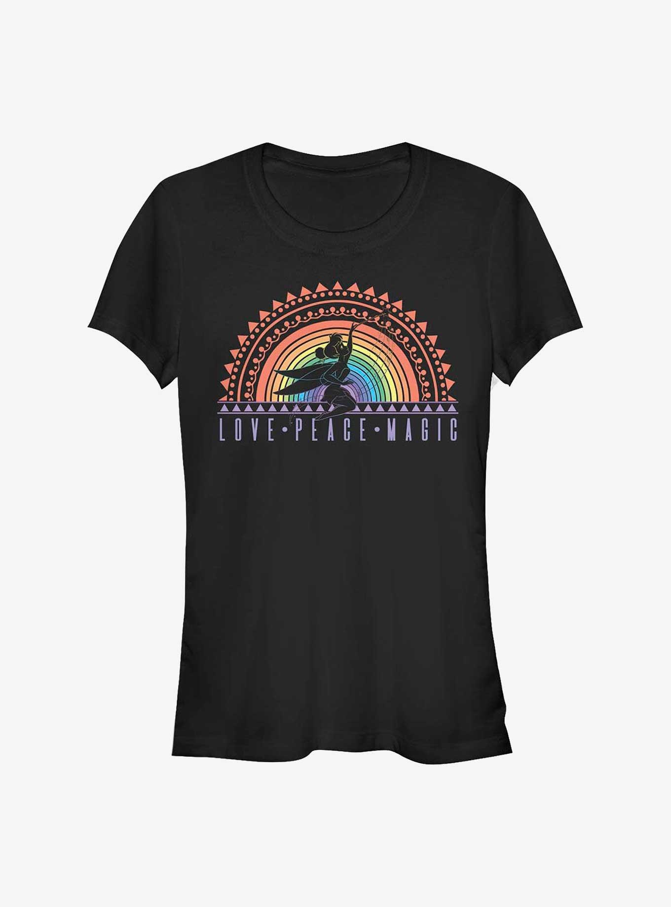 Disney Tinker Bell Rainbow Tink Girls T-Shirt, BLACK, hi-res