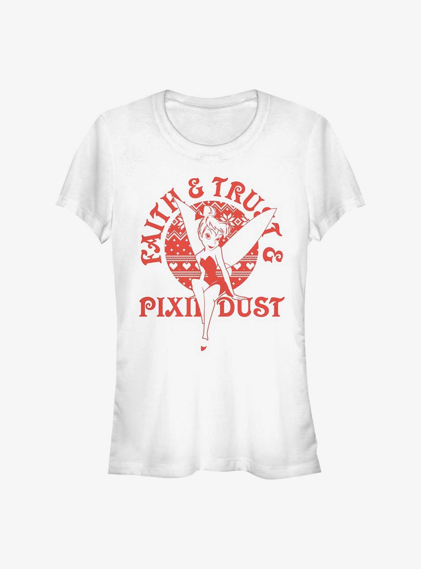 Disney Tinker Bell Faith Trust Pixie Dust Girls T-Shirt, WHITE, hi-res