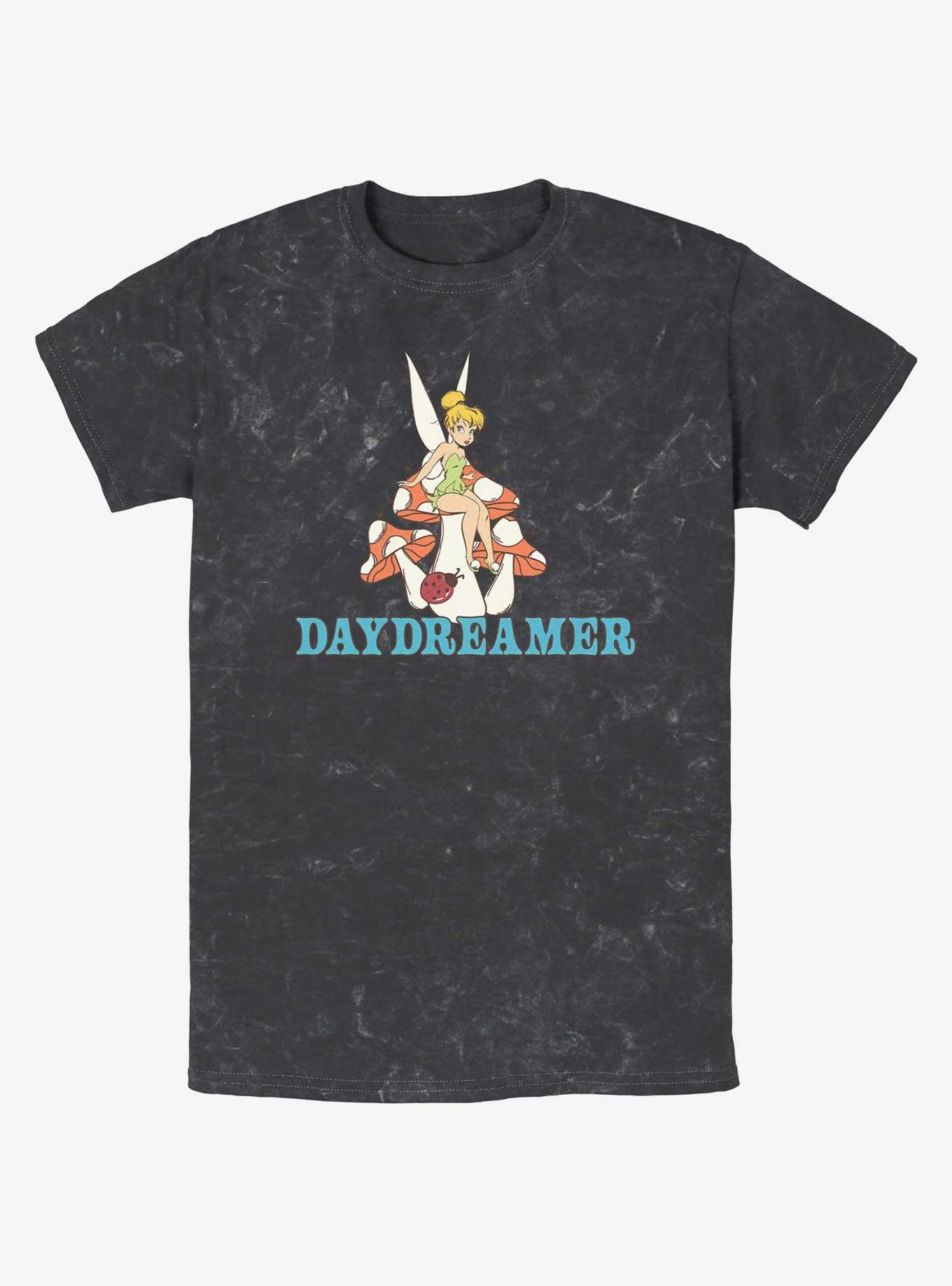 Disney Tinker Bell Day Dreamer Mineral Wash T-Shirt, BLACK, hi-res