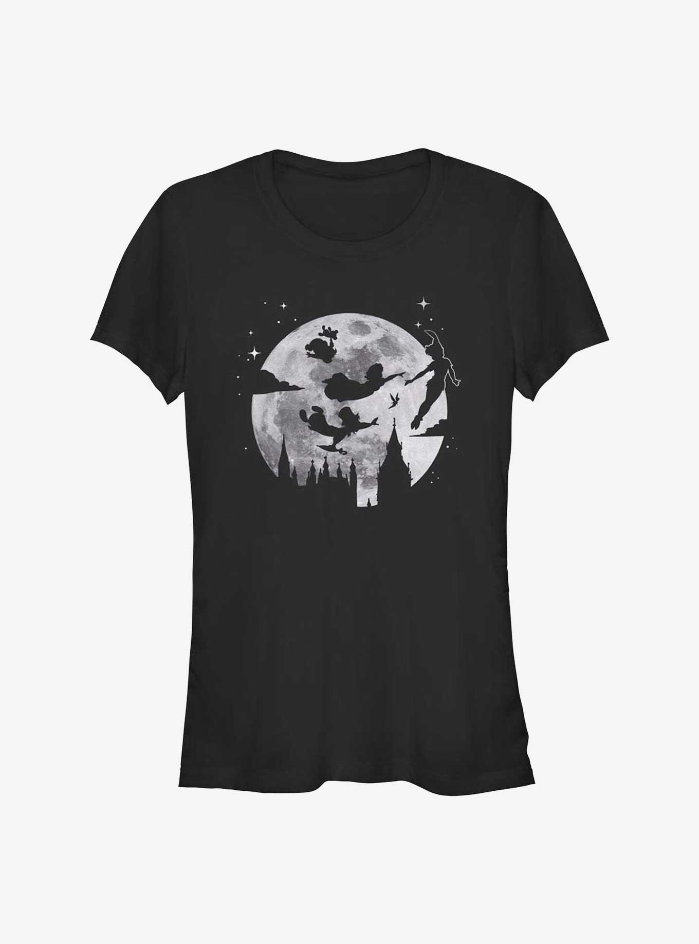 Disney Tinker Bell Peter Pan Moon Girls T-Shirt, BLACK, hi-res