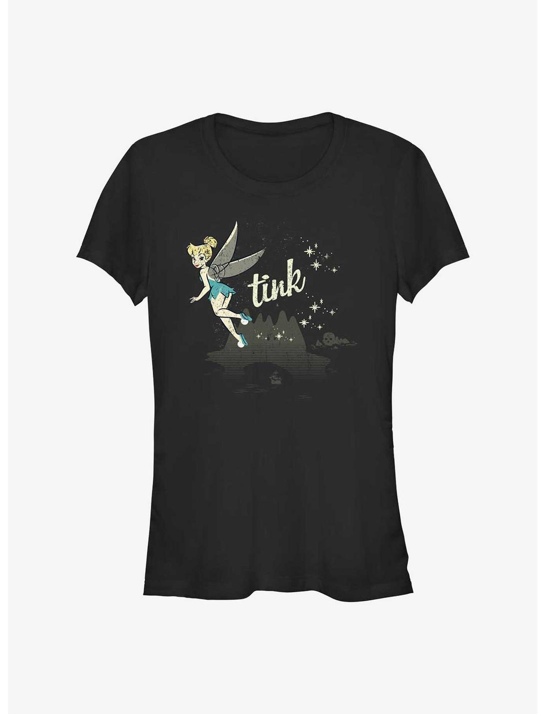 Disney Tinker Bell Retro Tink Girls T-Shirt, BLACK, hi-res