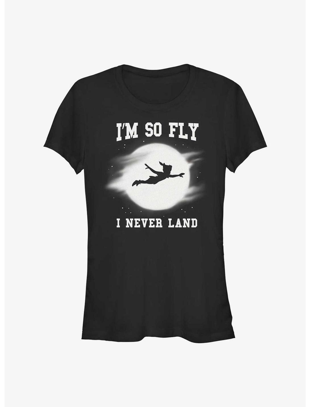 Disney Tinker Bell So Fly I Never Land Girls T-Shirt, BLACK, hi-res