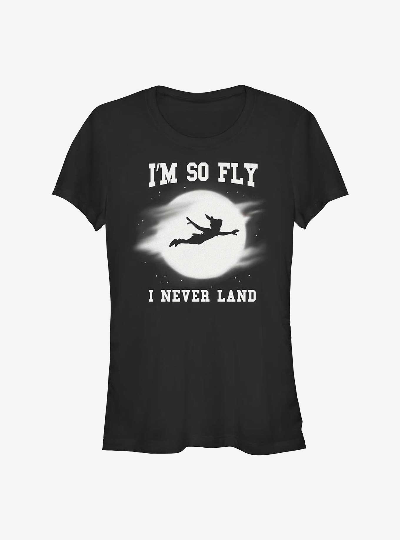 Disney Tinker Bell So Fly I Never Land Girls T-Shirt, BLACK, hi-res