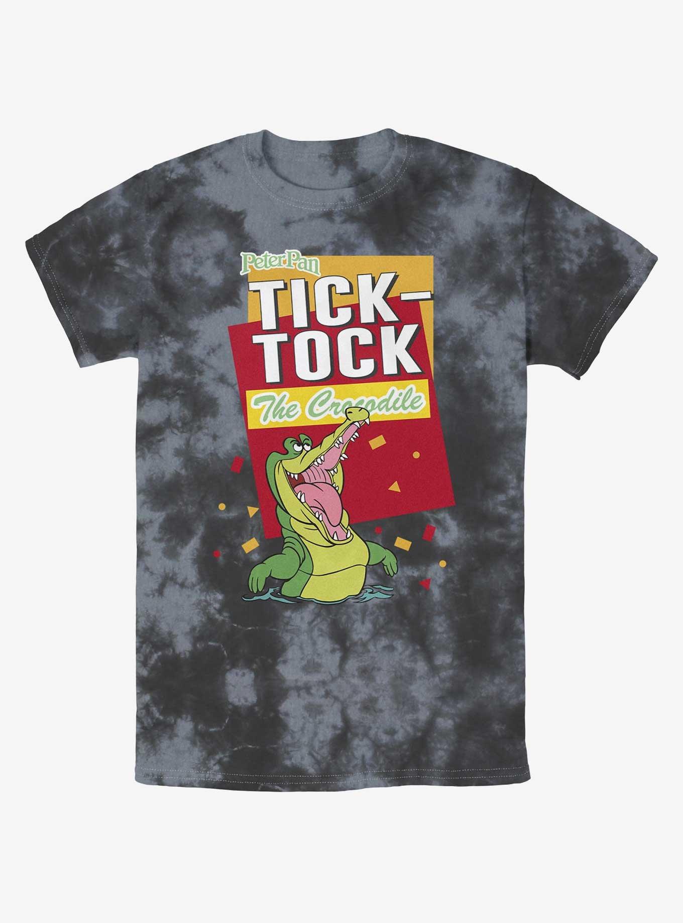 Disney Tinker Bell Tick Tock The Crocodile Tie-Dye T-Shirt, BLKCHAR, hi-res