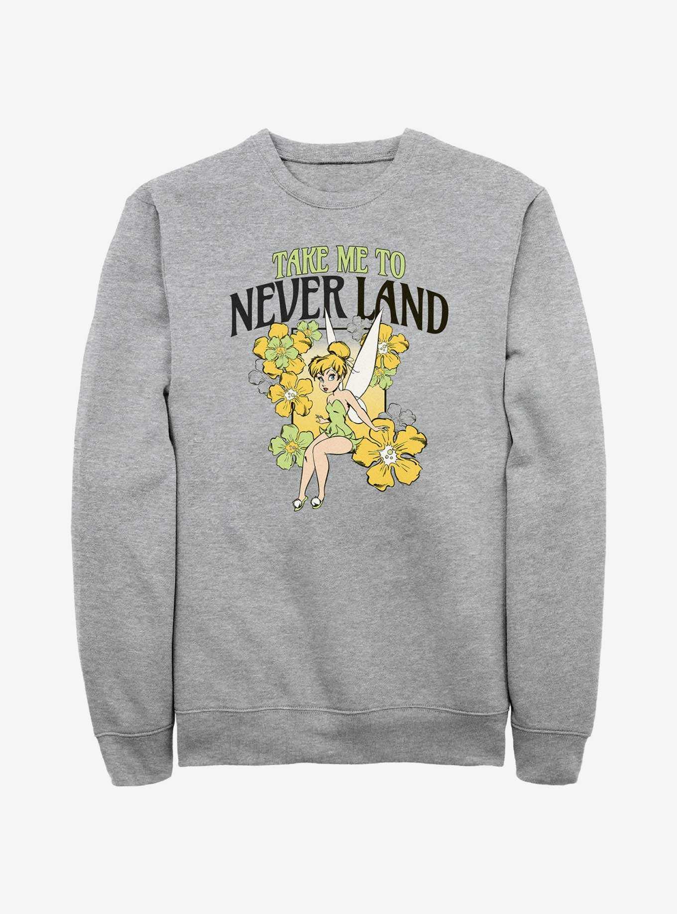 Disney Tinker Bell Tulips Take Me To Never Land Sweatshirt, , hi-res