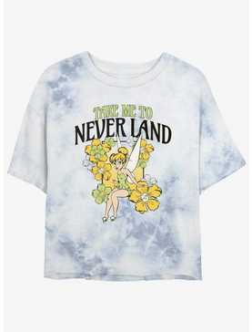 Disney Tinker Bell Tulips Take Me To Never Land Girls Tie-Dye Crop T-Shirt, , hi-res