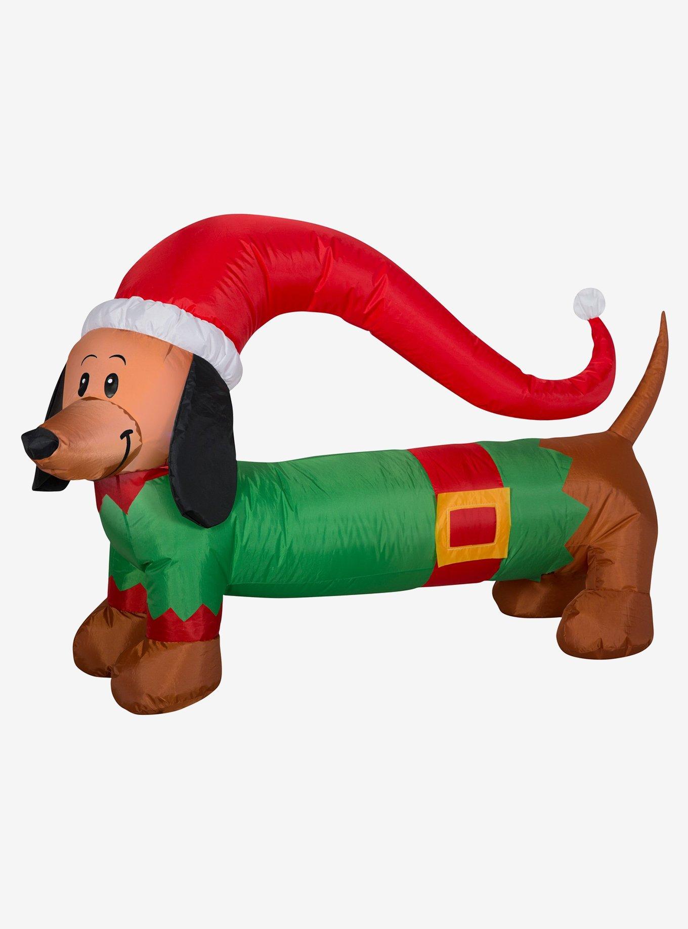 Christmas Weiner Dog Airblown, , hi-res