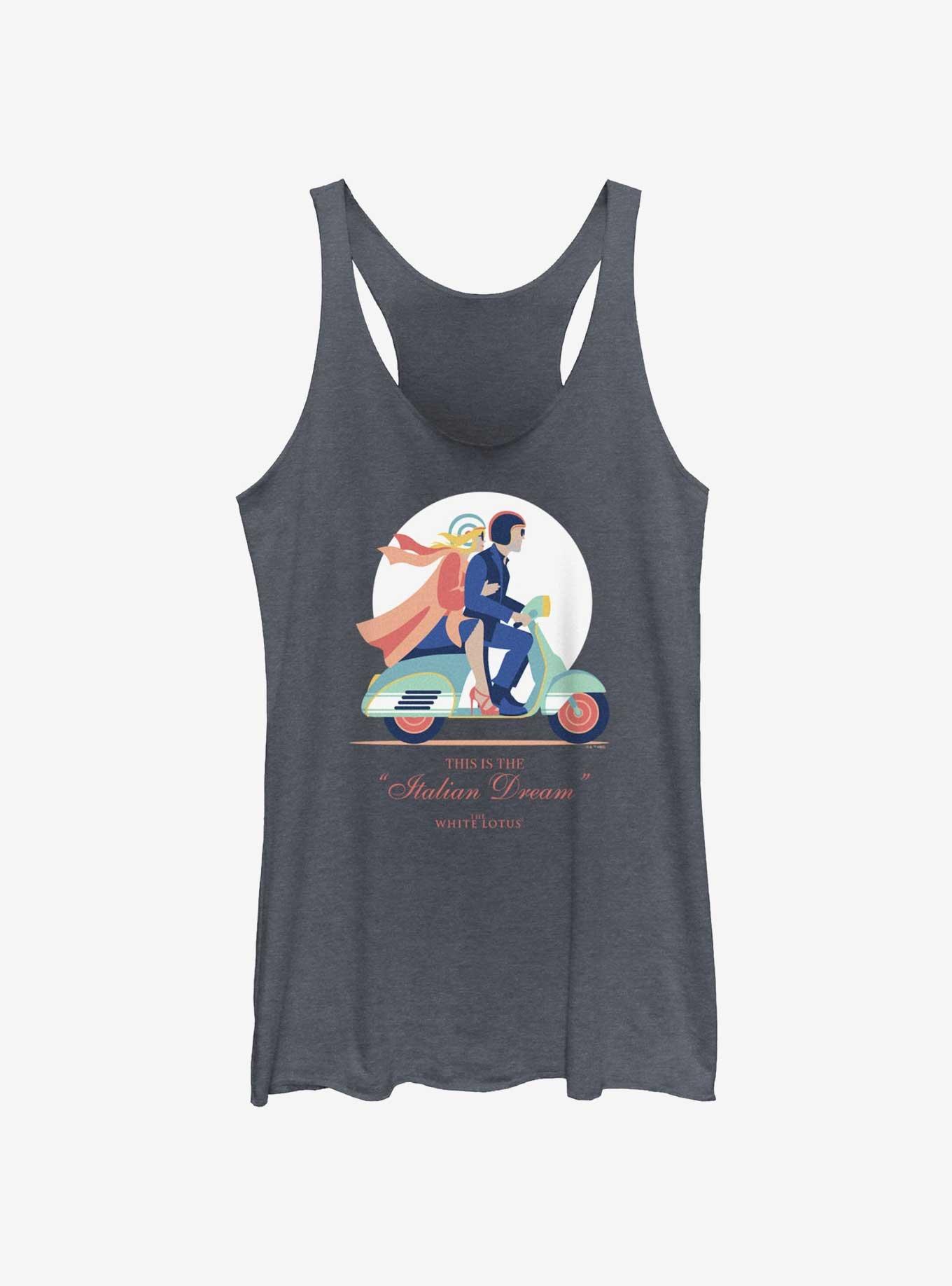 White Lotus The Italian Dream Womens Tank Top, NAVY HTR, hi-res