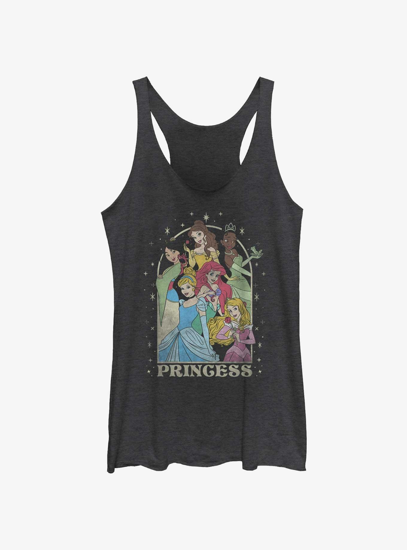 Disney Princesses Princess Arch Girls Tank, BLK HTR, hi-res