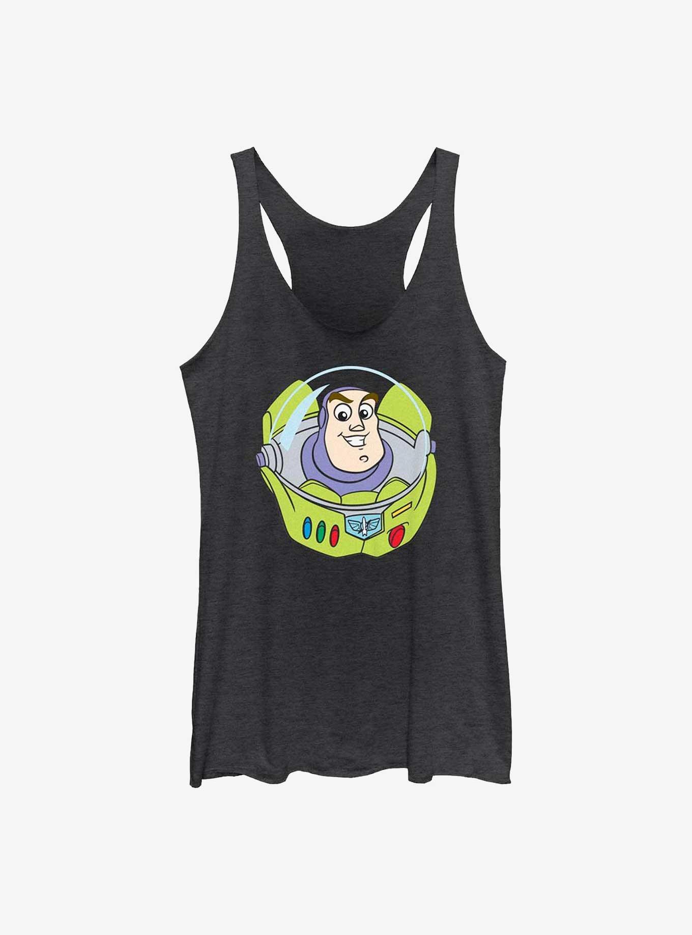 Disney Pixar Toy Story Buzz Big Face Girls Tank, BLK HTR, hi-res