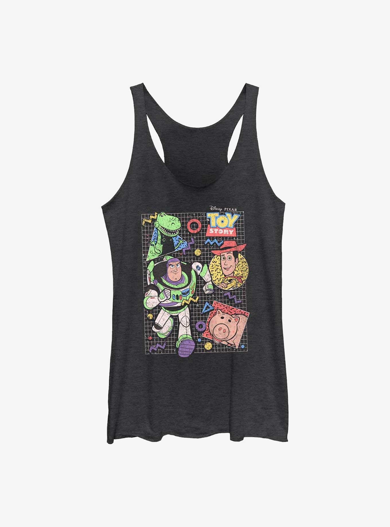 Disney Pixar Toy Story 90's Crew Girls Tank, BLK HTR, hi-res