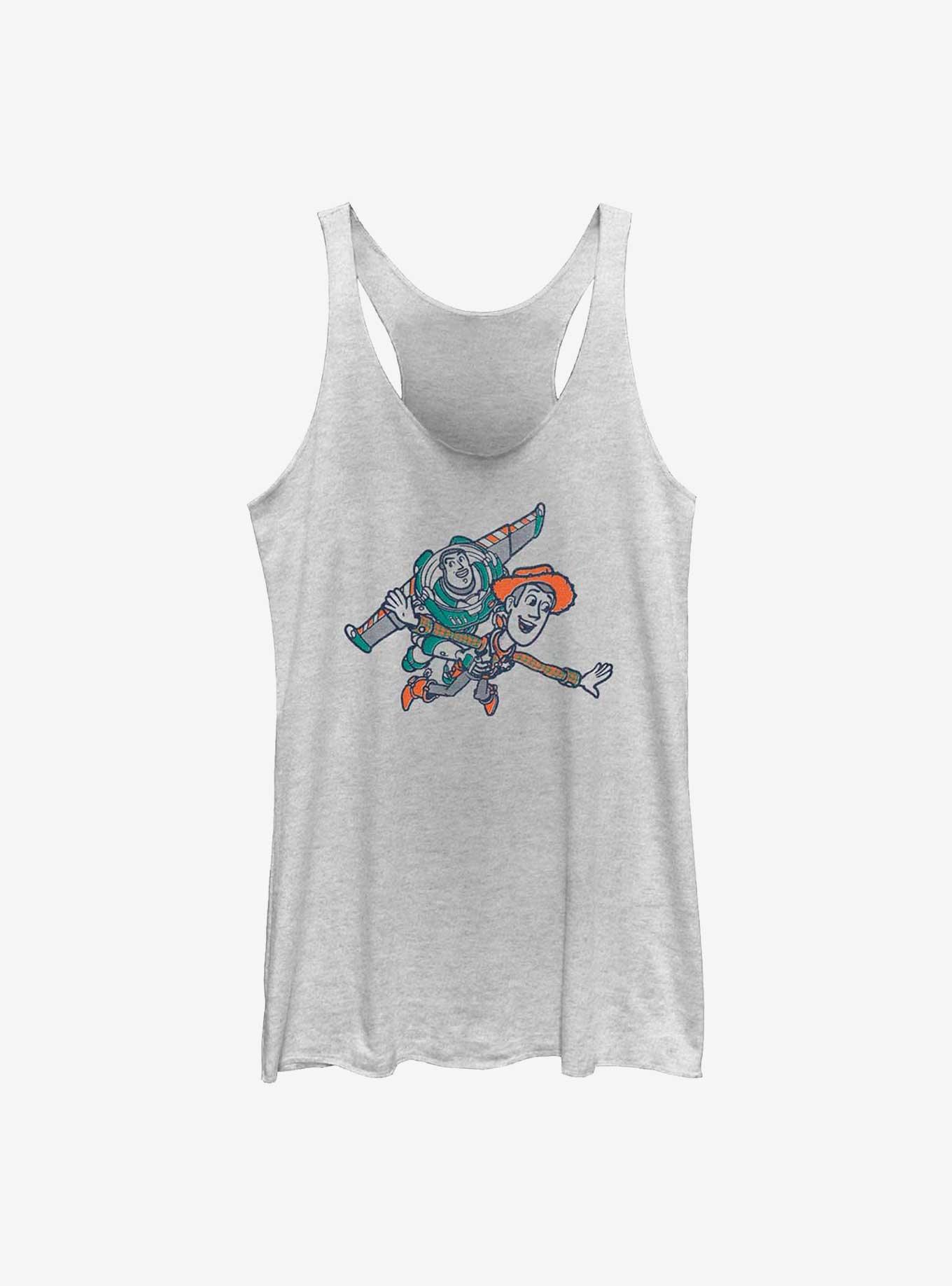 Disney Pixar Toy Story Come Fly With Me Girls Tank, WHITE HTR, hi-res