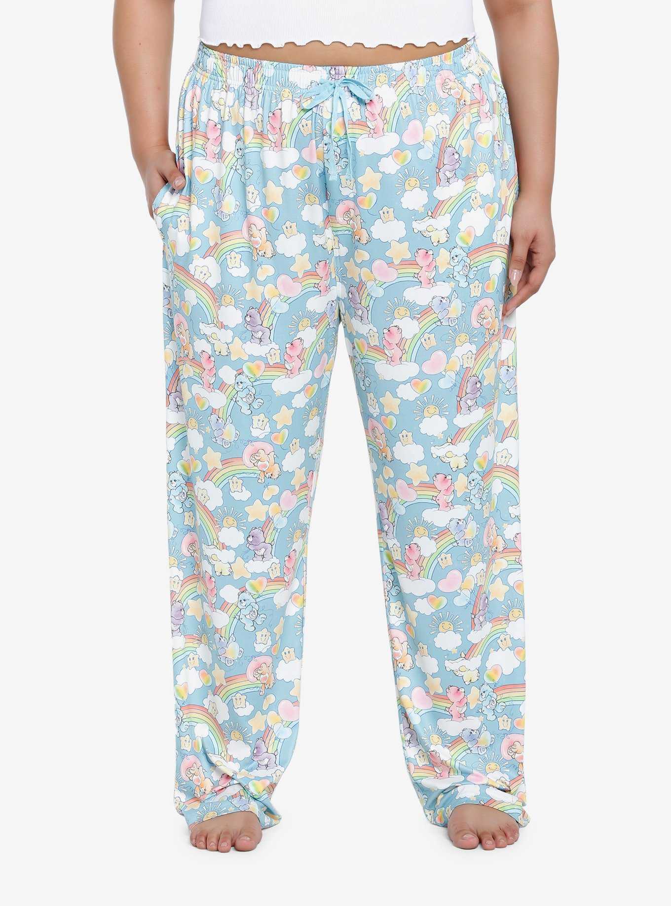 Care Bears Rainbows Girls Pajama Pants Plus Size, , hi-res