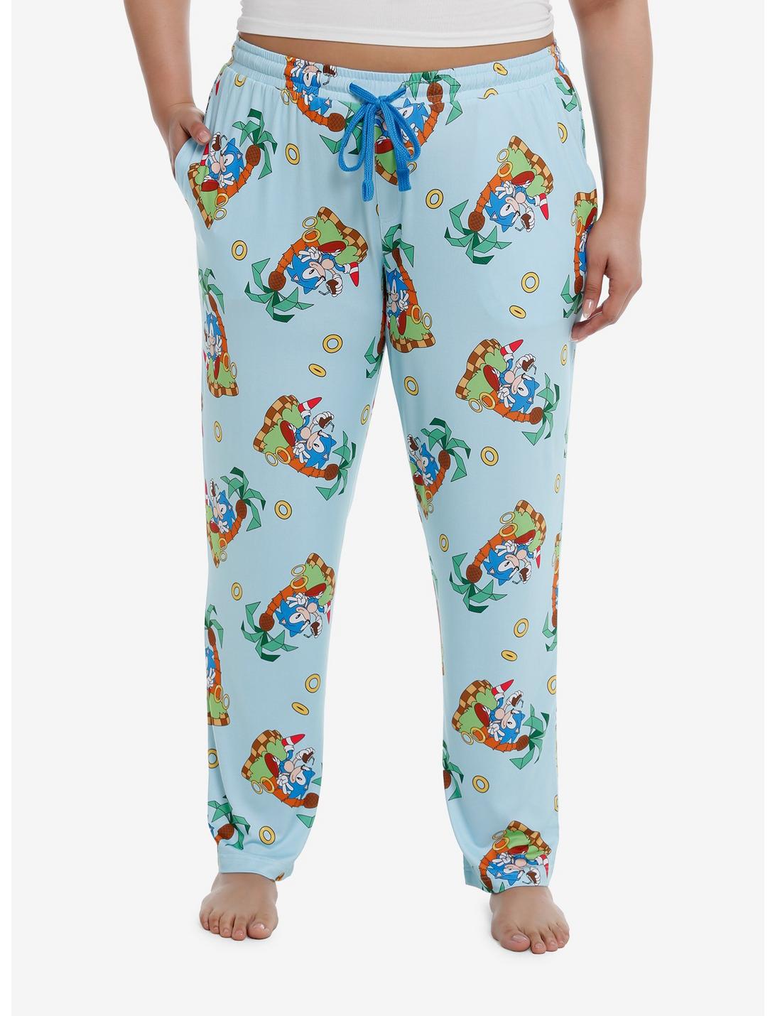 Sonic The Hedgehog Island Time Girls Pajama Pants Plus Size, MULTI, hi-res