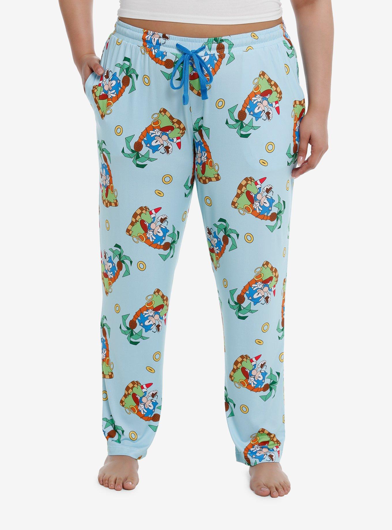 Sonic The Hedgehog Island Time Girls Pajama Pants Plus Size, MULTI, hi-res