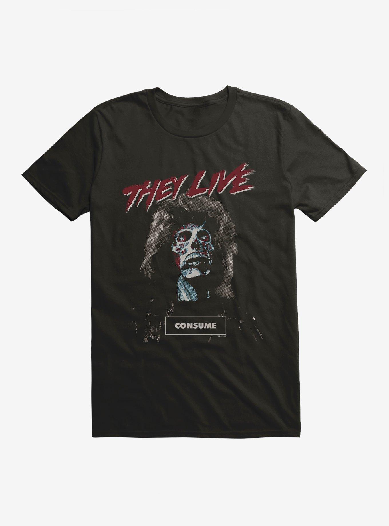 They Live Consume T-Shirt, BLACK, hi-res