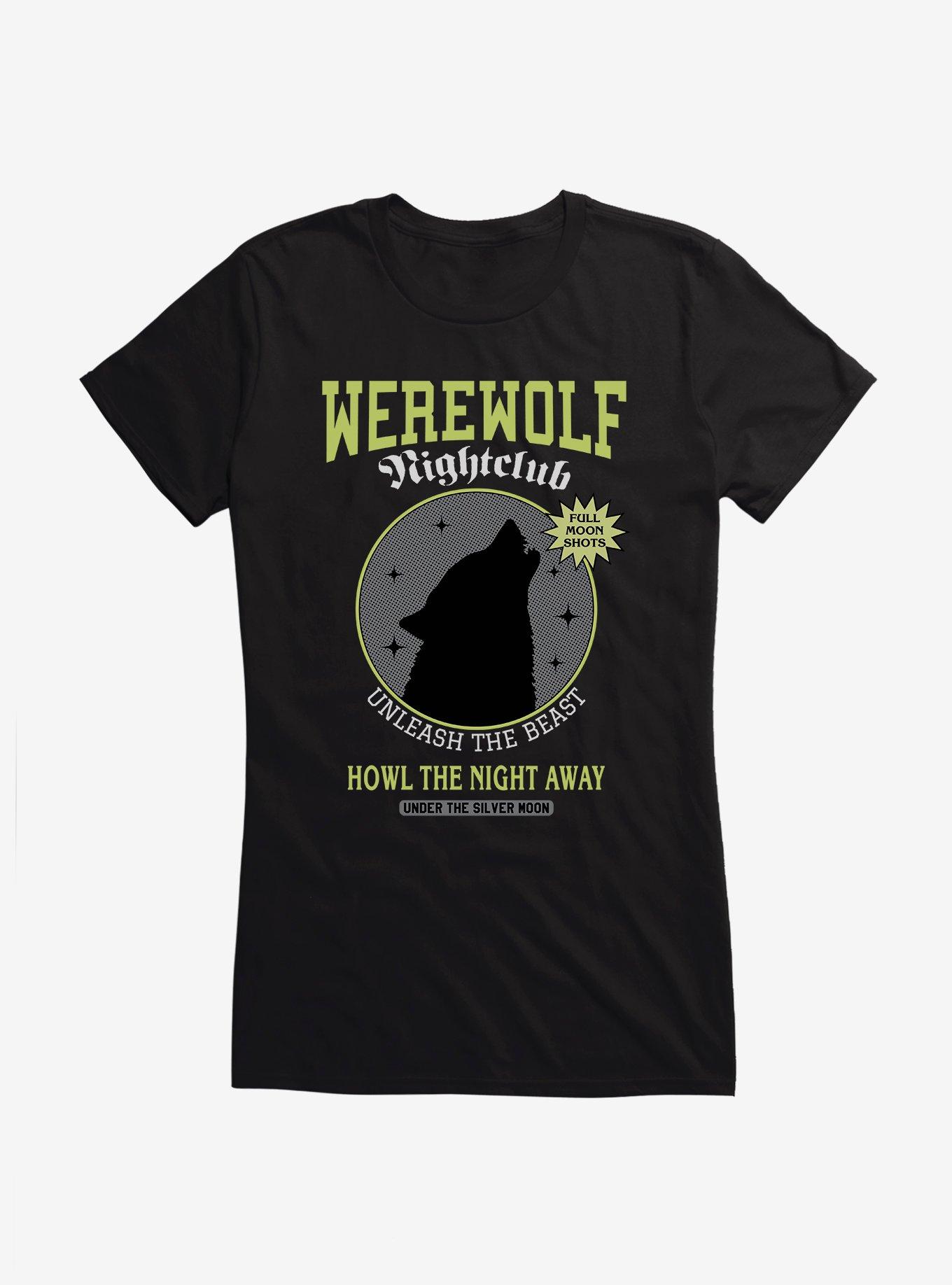 Werewolf Nightclub Girls T-Shirt, BLACK, hi-res