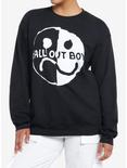 Fall Out Boy Split Smile Girls Sweatshirt, BLACK, hi-res