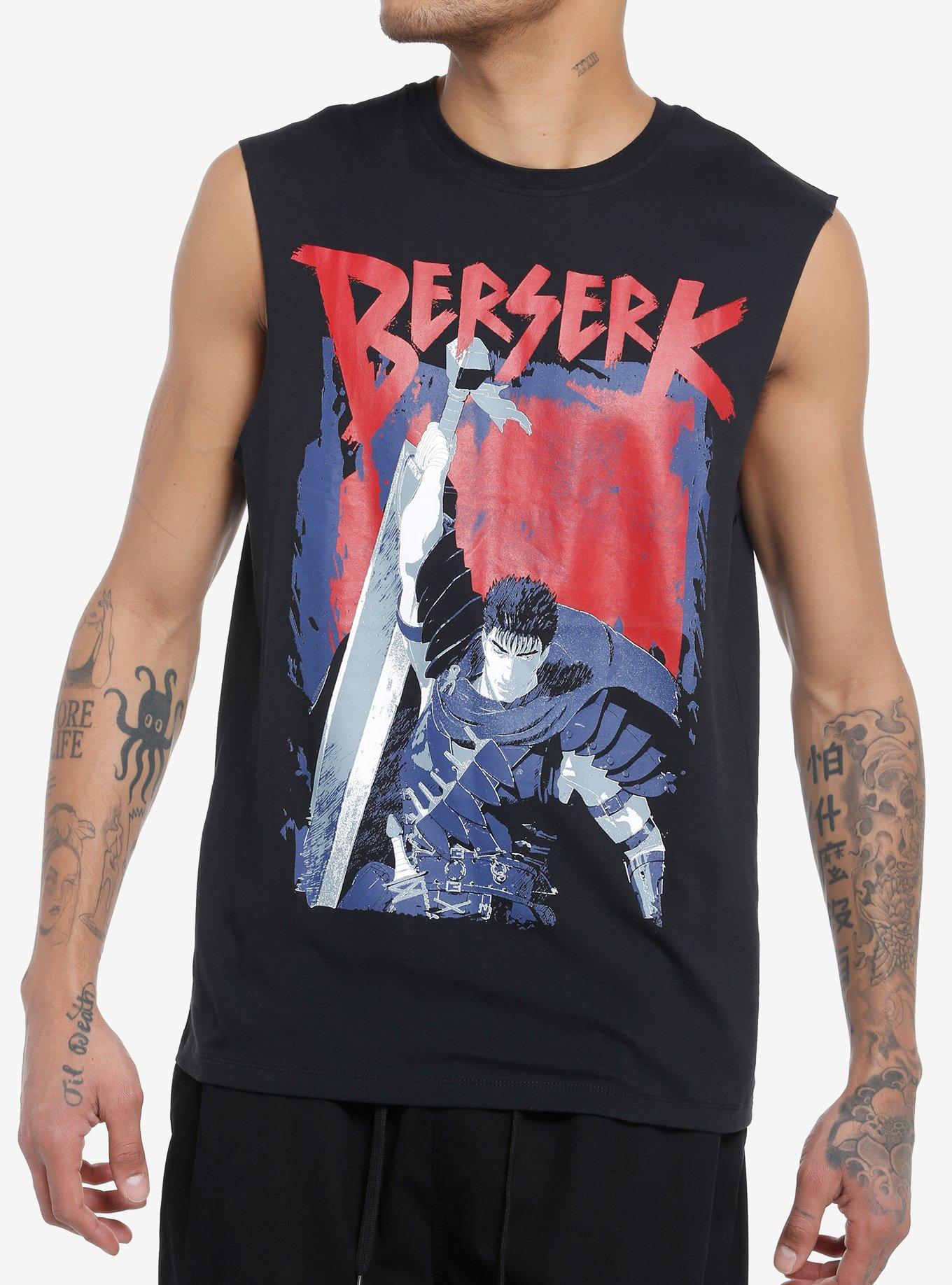 Berserk Guts Dragon Slayer Muscle Tank Top, BLACK, hi-res