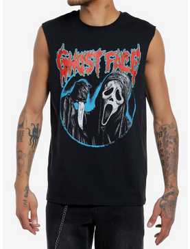 Scream Ghost Face Portrait Muscle Tank Top, , hi-res
