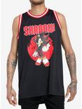Sonic The Hedgehog Shadow Basketball Jersey, BLACK, hi-res