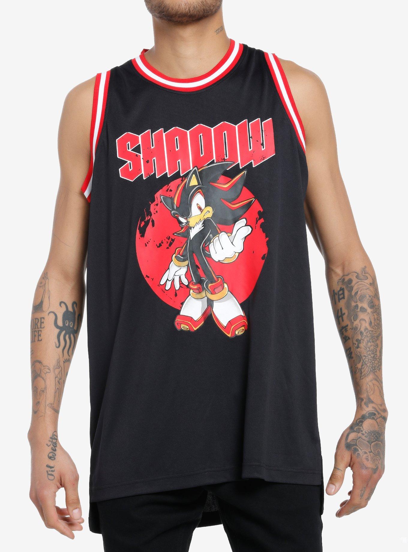 Sonic The Hedgehog Shadow Basketball Jersey, BLACK, hi-res