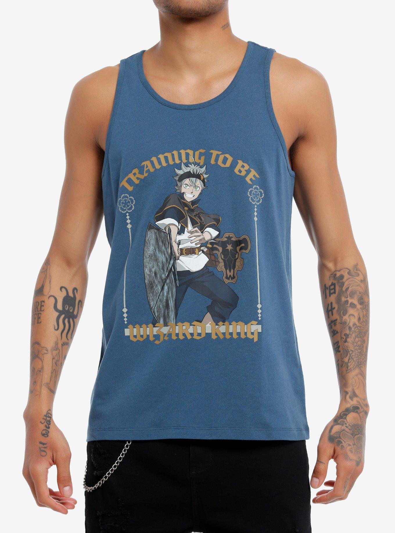 Black Clover Asta Training Tank Top, NAVY, hi-res