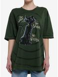 Coraline Collage Green Dark Wash Girls Oversized T-Shirt, MULTI, hi-res