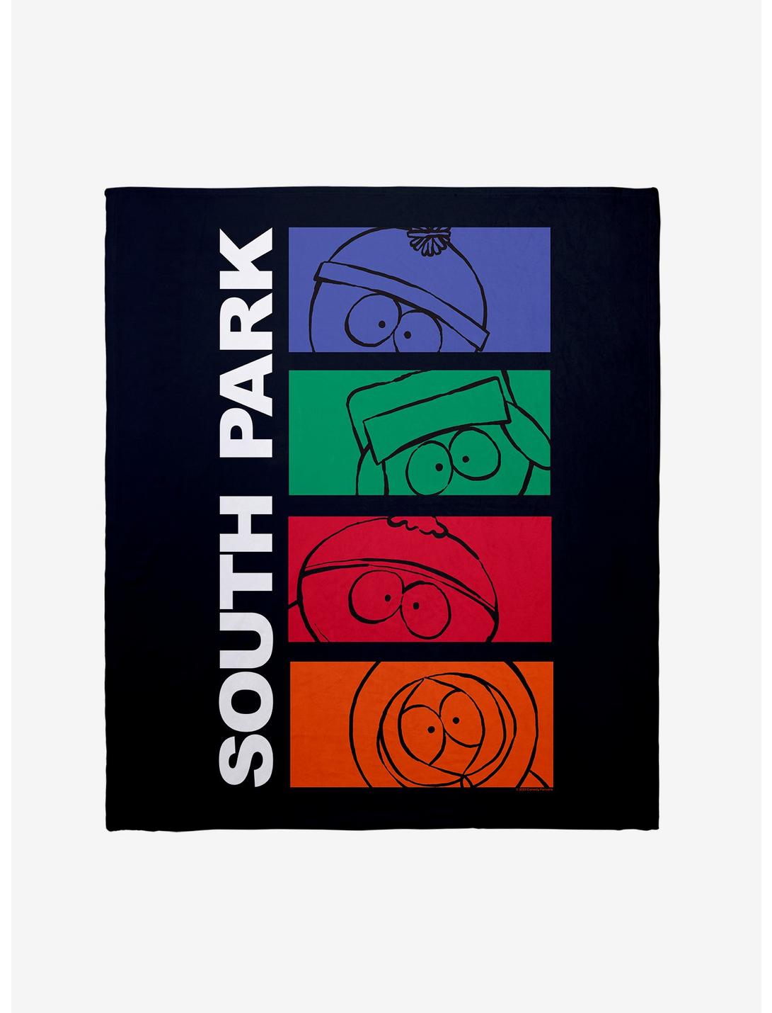 South Park Face Panels Throw Blanket, , hi-res