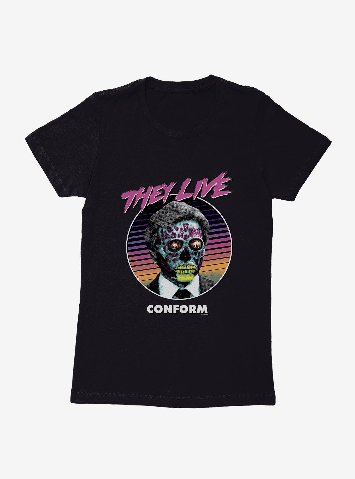 They Live Conform Womens T-Shirt, BLACK, hi-res