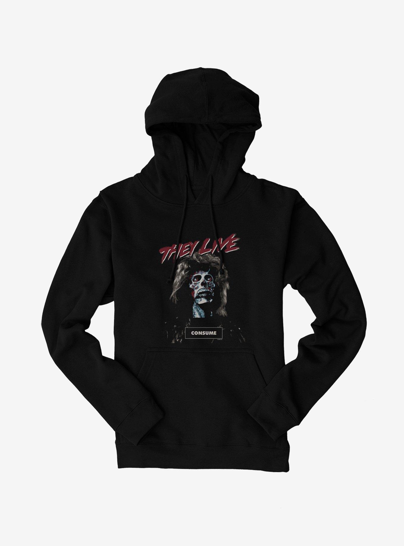 They Live Consume Hoodie, BLACK, hi-res