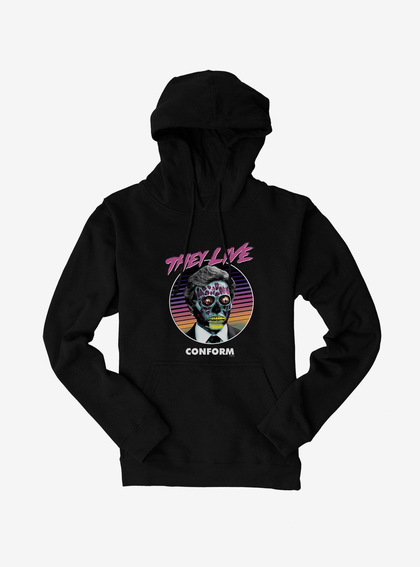 They Live Conform Hoodie, BLACK, hi-res