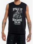 Ride It Like You Stole It Motorcycle Muscle Tank Top, BLACK, hi-res