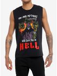 Frogs In Hell Muscle Tank Top, BLACK, hi-res