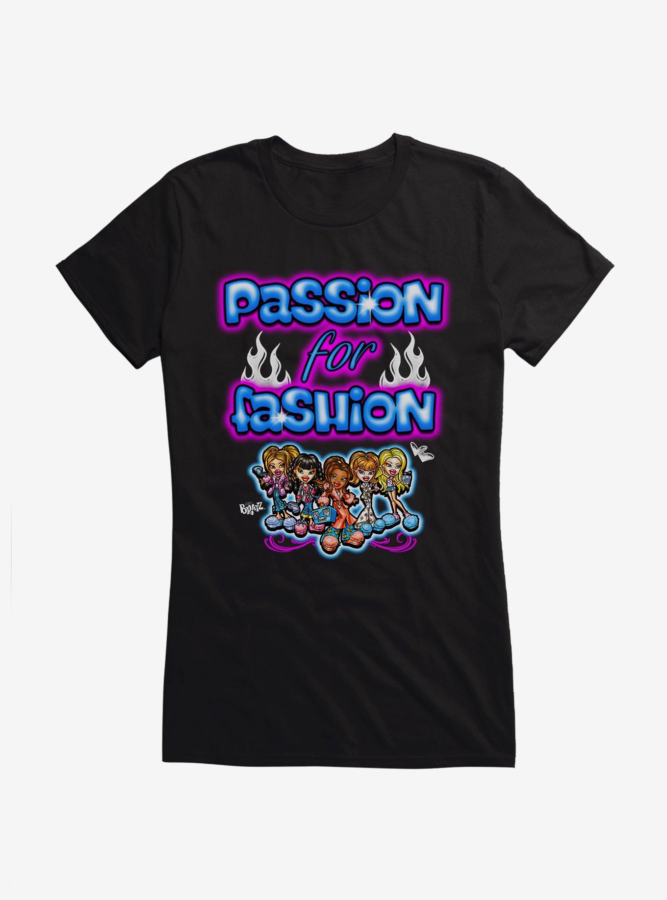 Bratz Passion For Fashion Airbrush Girls T-Shirt, BLACK, hi-res