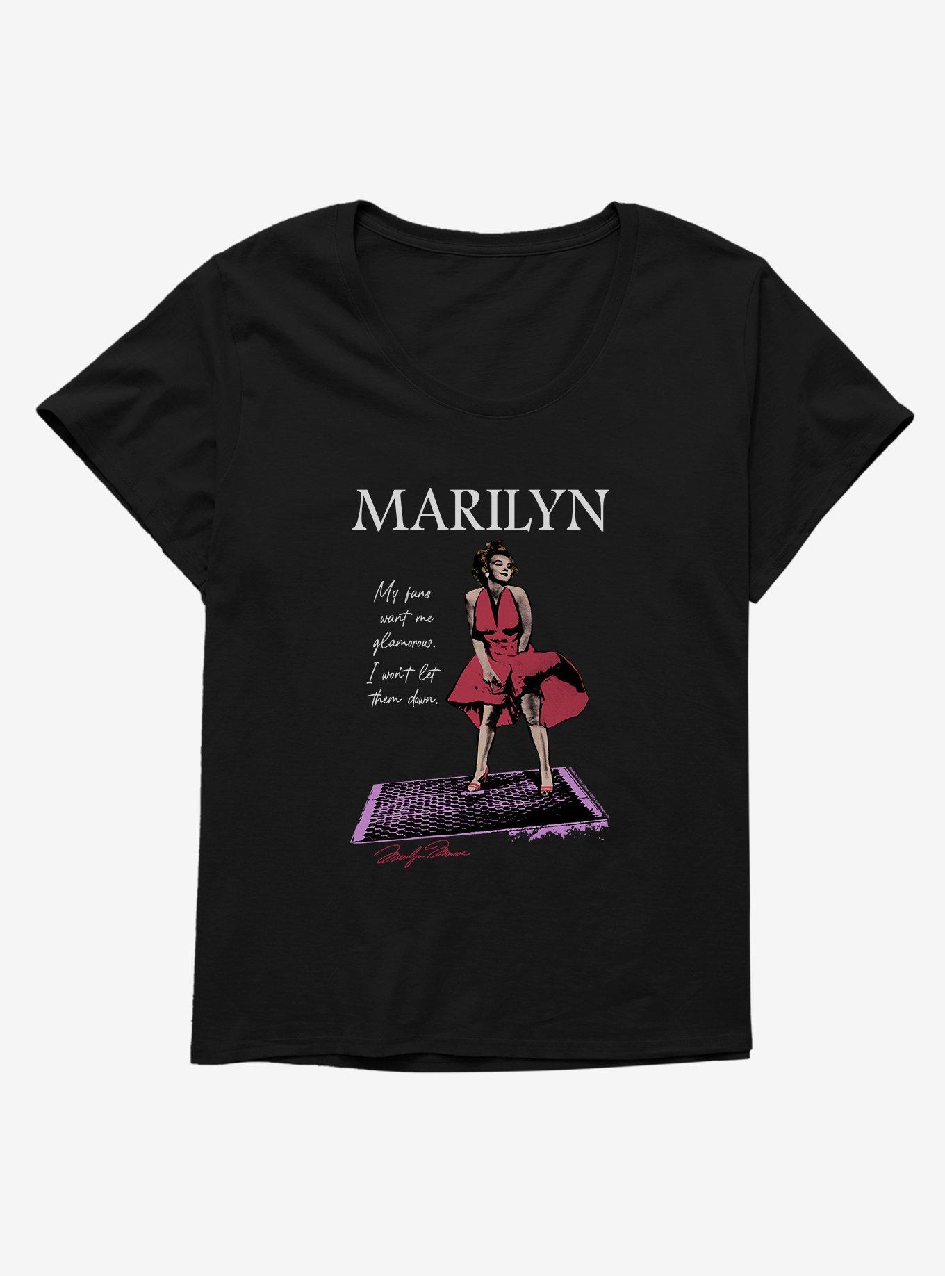 Marilyn Monroe Glamorous Red Dress Girls T-Shirt Plus