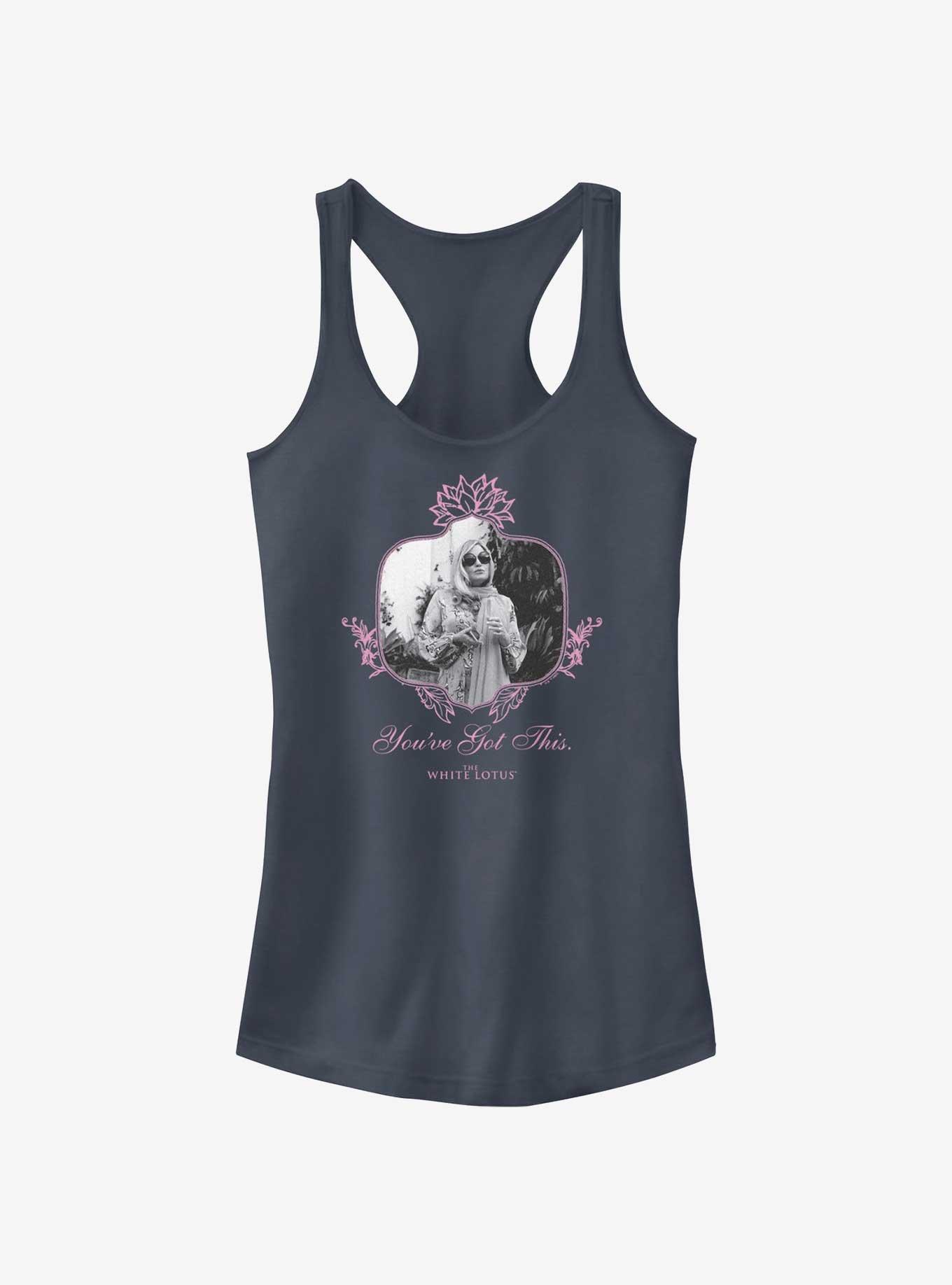 White Lotus Tanya You've Got This Girls Tank, INDIGO, hi-res