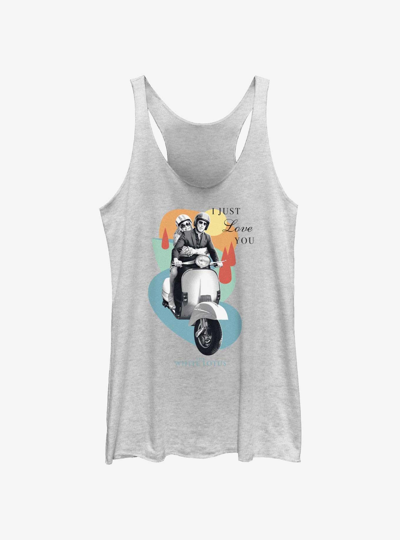 White Lotus Scooter Love Girls Tank, , hi-res