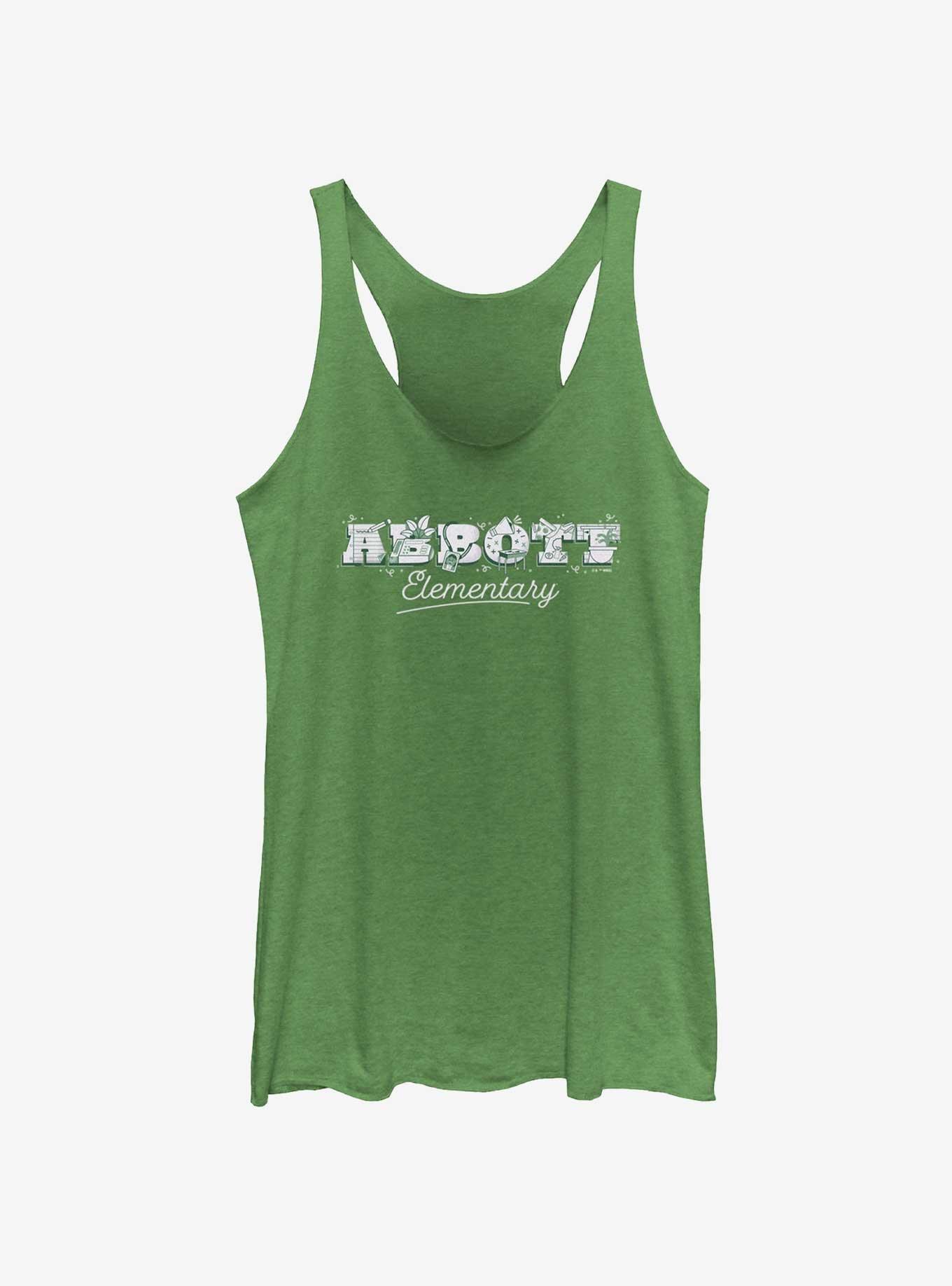 Abbott Elementary Graphic Logo Girls Tank - GREEN | Hot Topic