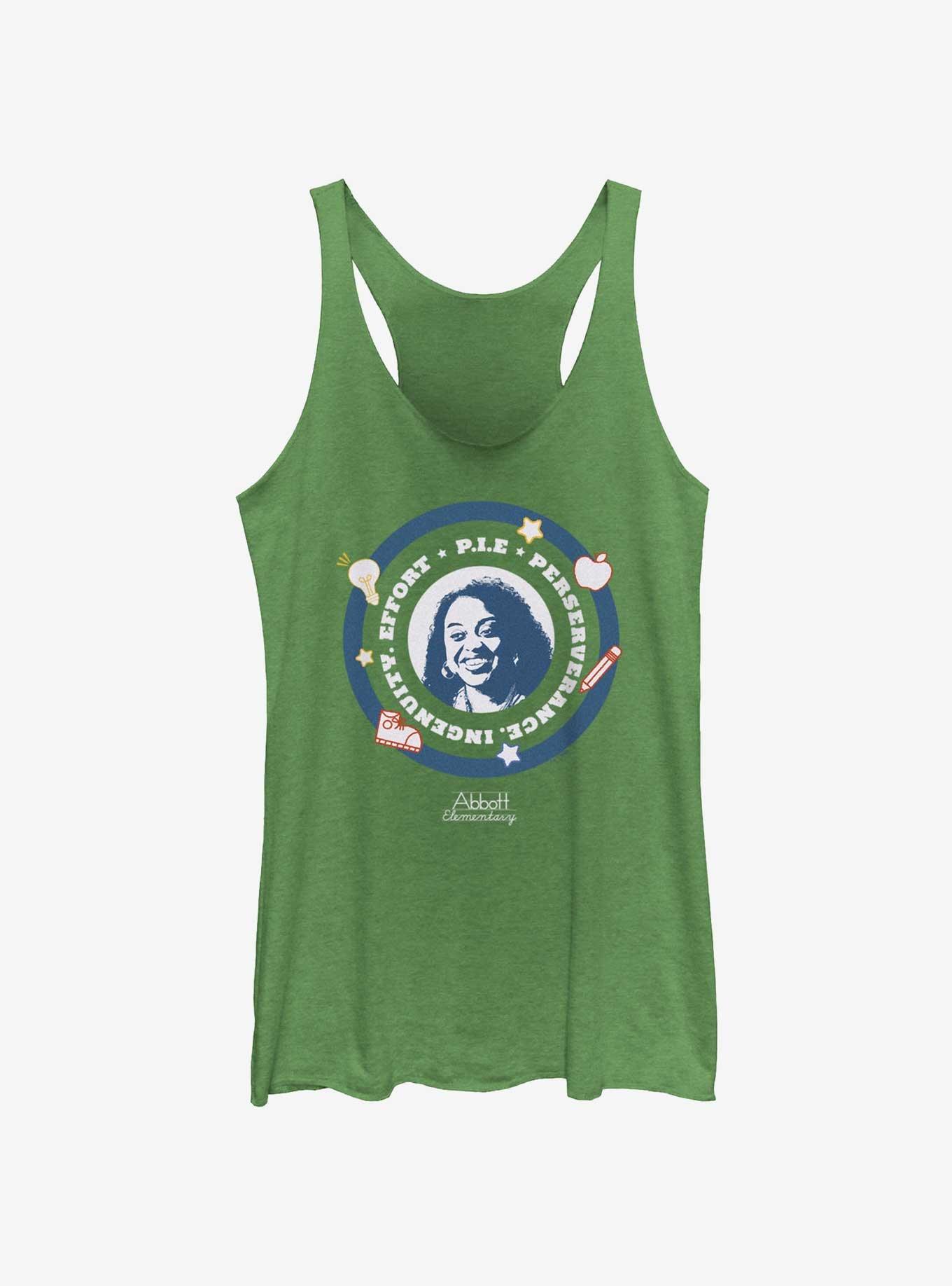 Abbott Elementary P.I.E. Perseverance Ingenuity Effort Girls Tank, ENVY, hi-res