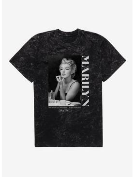 Marilyn Monroe To Be Attractive Mirror Mineral Wash T-Shirt, , hi-res