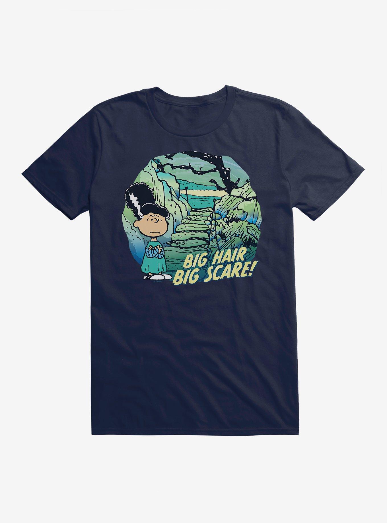 Peanuts Lucy Big Hair Big Scare T-Shirt, MIDNIGHT NAVY, hi-res