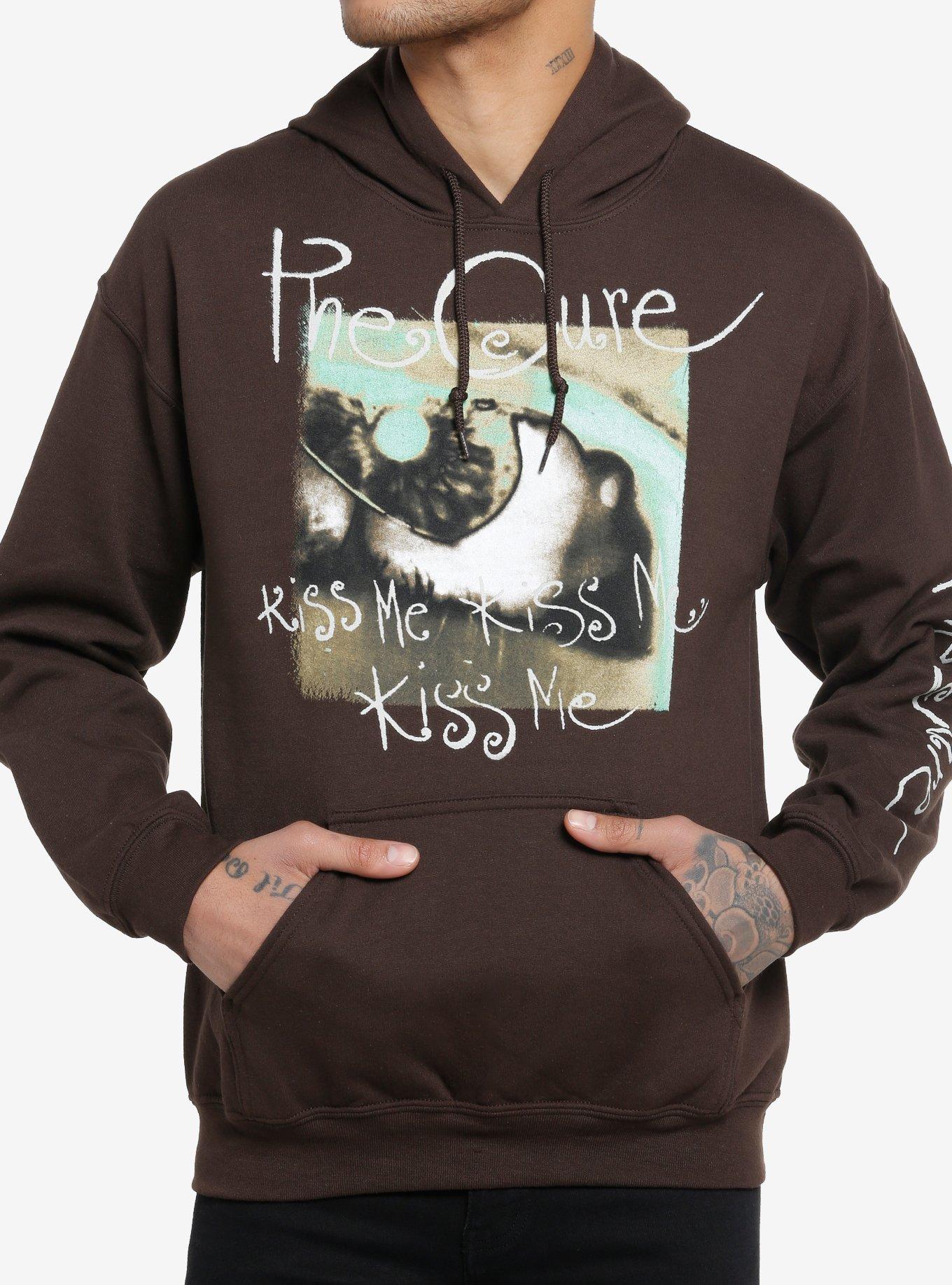 The Cure Kiss Me Kiss Me Kiss Me Brown Hoodie, BROWN, hi-res