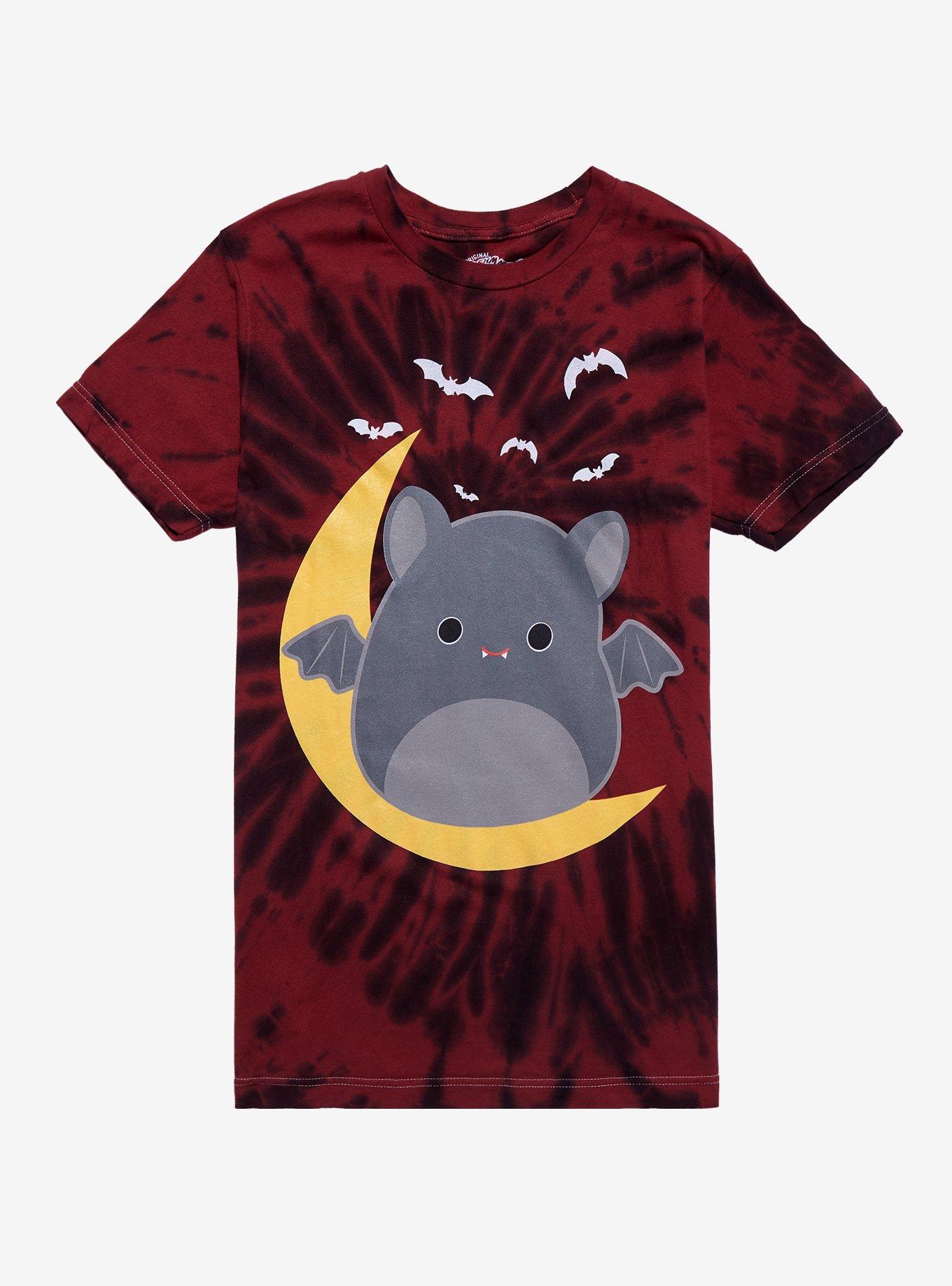 Squishmallows Bat Tie-Dye Boyfriend Fit Girls T-Shirt, MULTI, hi-res