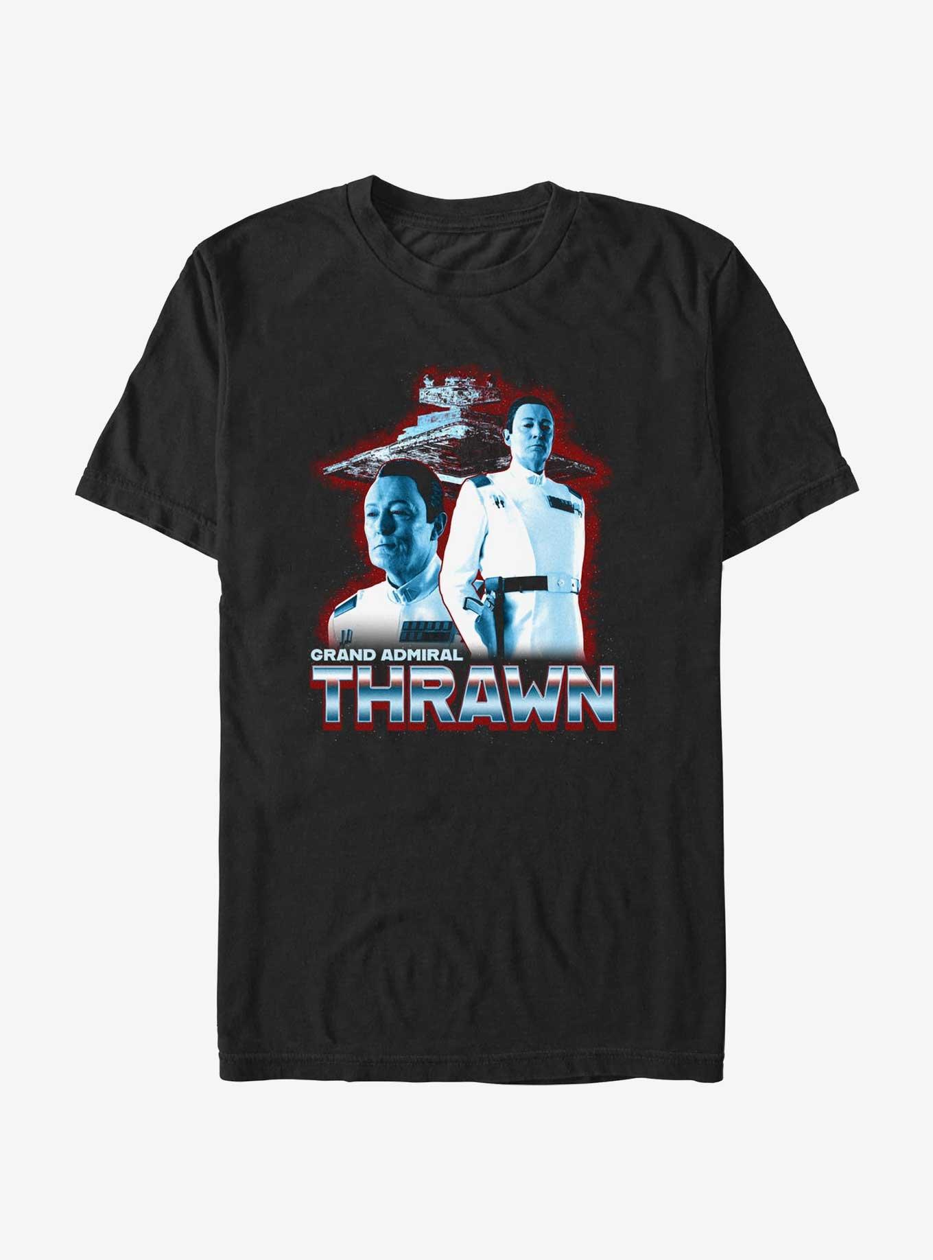 Star Wars Ahsoka Grand Admiral Thrawn T-Shirt Hot Topic Web Exclusive, BLACK, hi-res