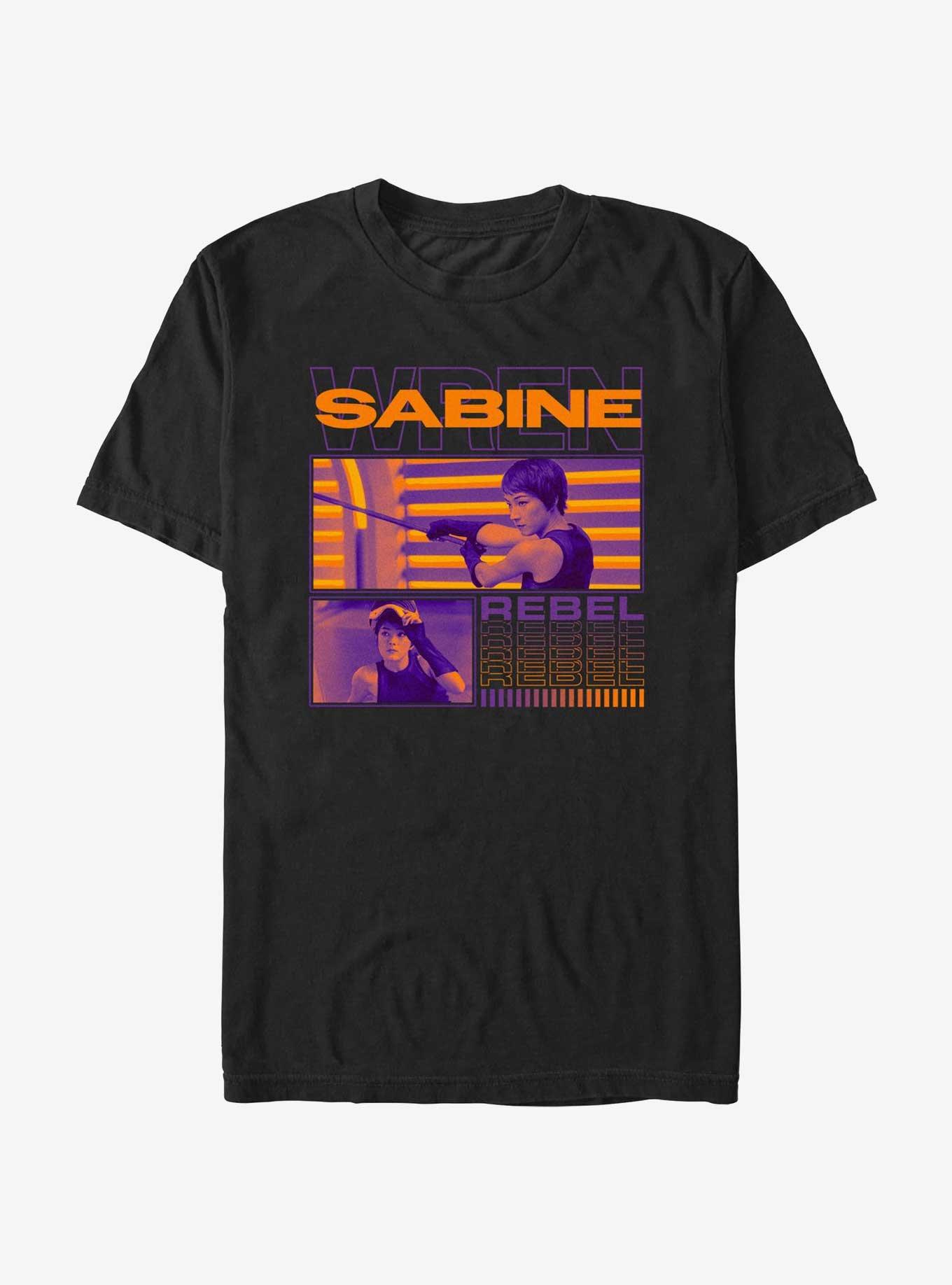 Star Wars Ahsoka Sabine Wren Rebel T-Shirt, BLACK, hi-res