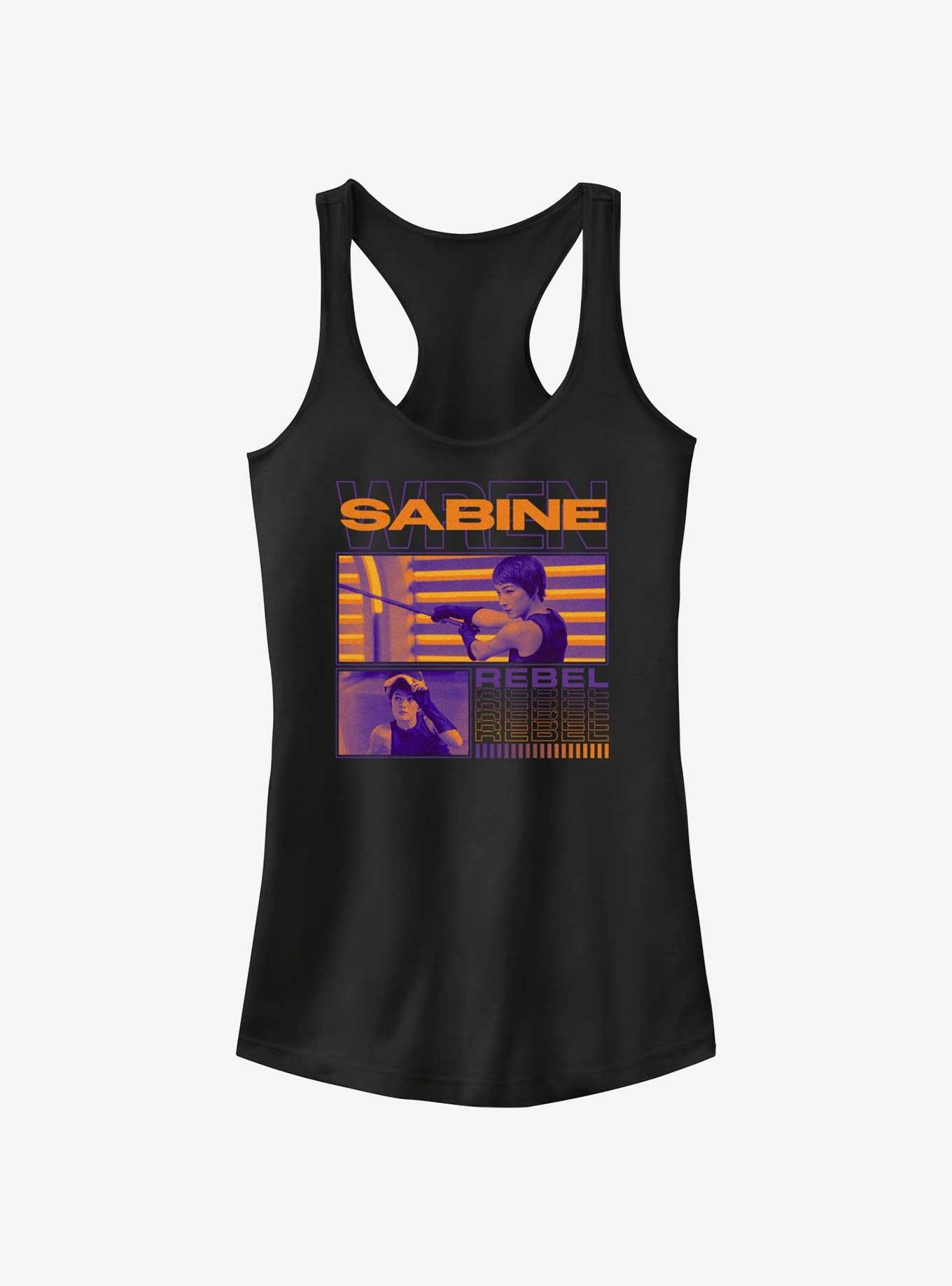 Star Wars Ahsoka Sabine Wren Rebel Girls Tank, BLACK, hi-res