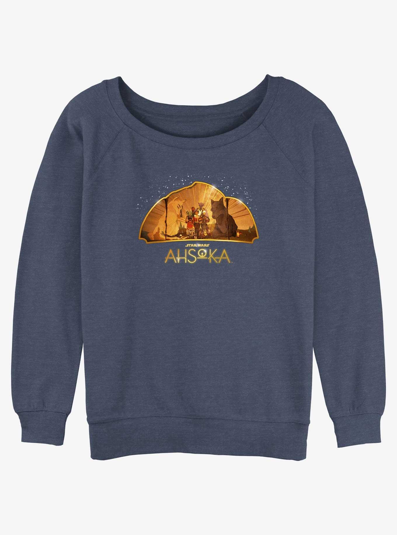 Star Wars Ahsoka Unexpected Meeting Girls Slouchy Sweatshirt, , hi-res