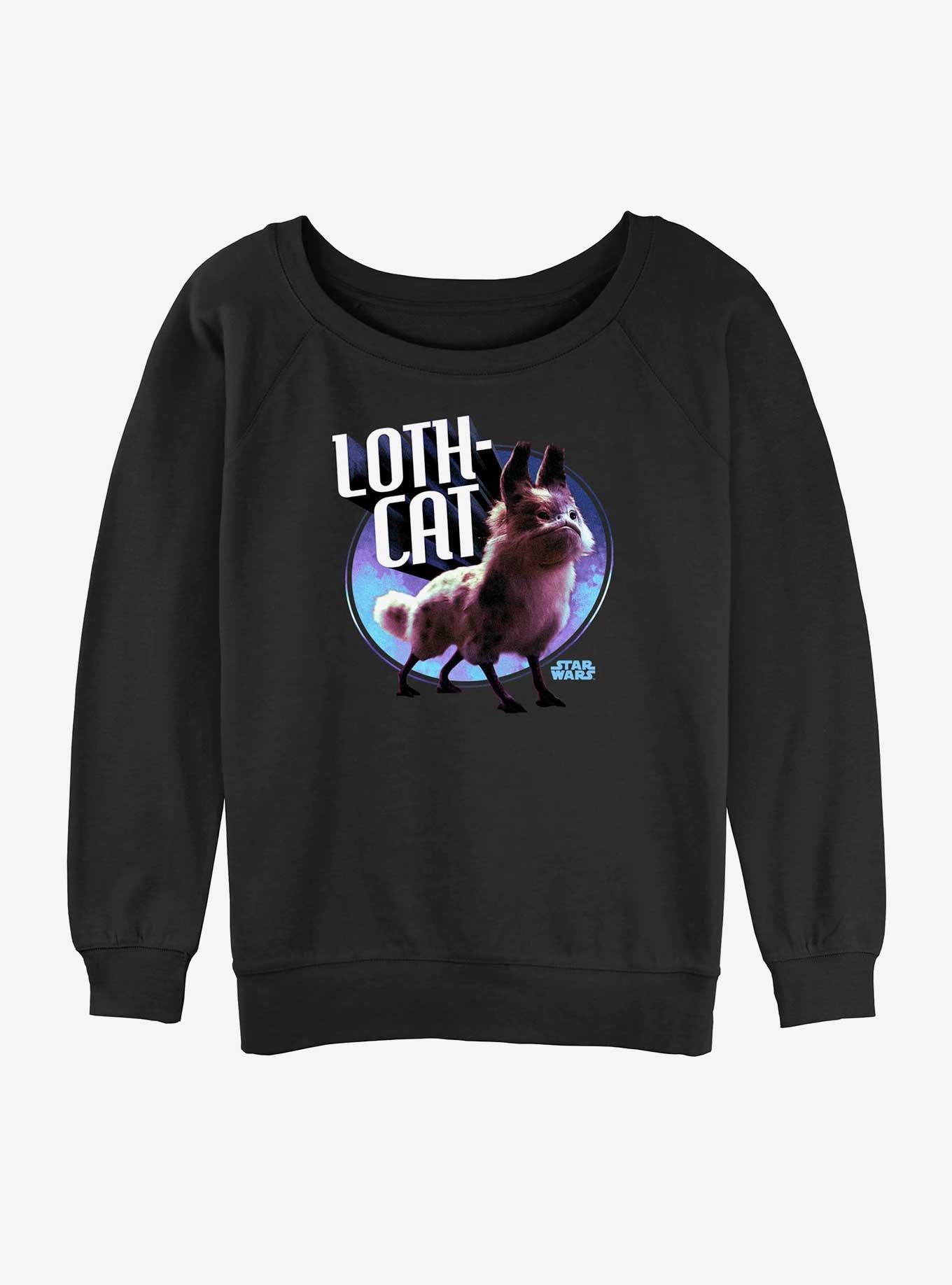 Star Wars Ahsoka Loth-Cat Girls Slouchy Sweatshirt Hot Topic Web Exclusive, , hi-res