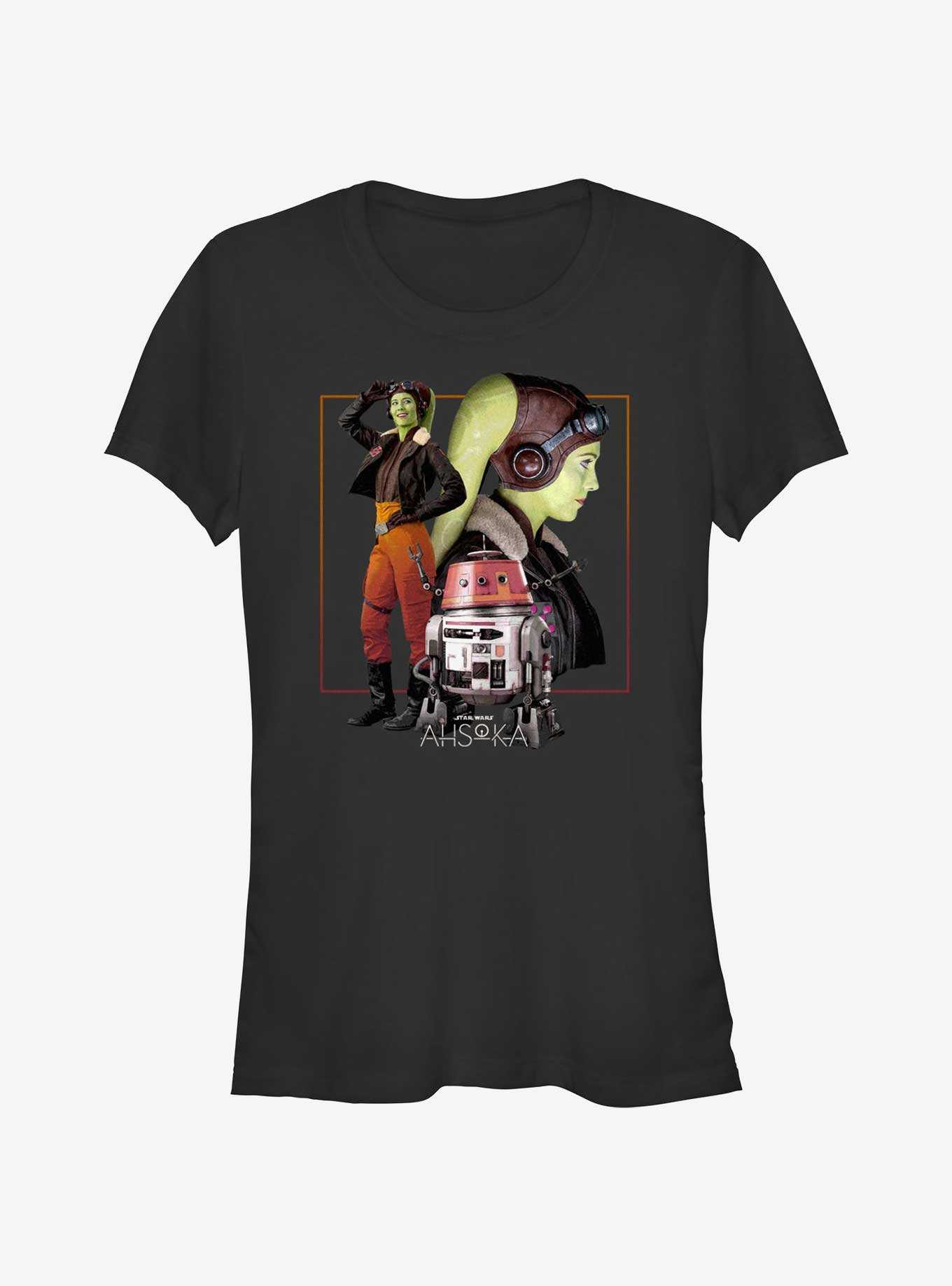 Star Wars Ahsoka Hera Syndulla And Chopper Girls T-Shirt, , hi-res